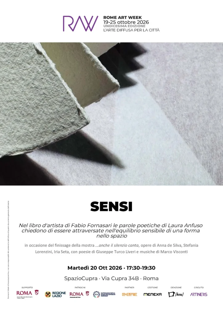 Sensi – un libro d’artista di Fabio Fornasari e poesie di Laura Anfuso